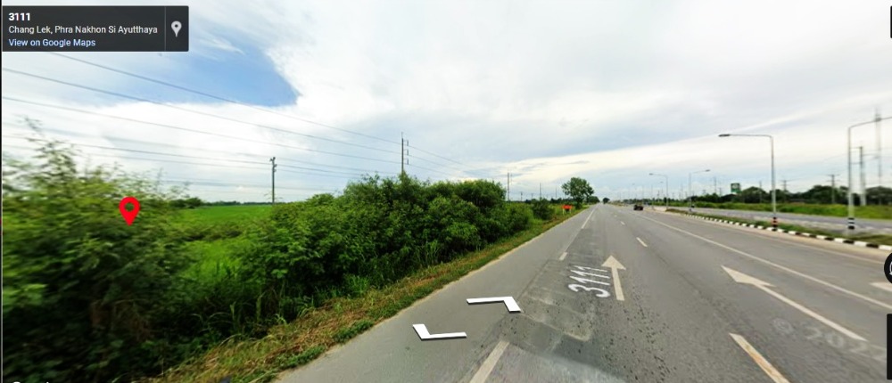 For SaleLandAyutthaya : Land for sale: next to 3111  Highway , 23 rai 105sqwa