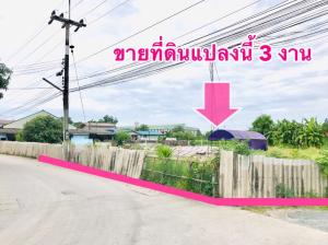 For SaleLandMahachai Samut Sakhon : Land for sale in Samut Sakhon, Bang Ya Phraek, size 3 ngan, divided from 1 rai, filled with public roads on both sides.