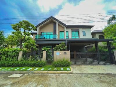 For SaleHouseChaengwatana, Muangthong : 💫 Selling a single house, corner plot, on an area of 67 sq m. Built-in in the whole back. Bangkok Boulevard Chaengwattana 2 houses less than a year old 💫