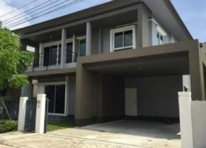 For RentHouseRama5, Ratchapruek, Bangkruai : For Rent 2 storey detached house for rent, Chuan Chuen Village, Grand Ratchaphruek, Rama 5, beautiful house, fully furnished, fully furnished, living only. Pets are not allowed