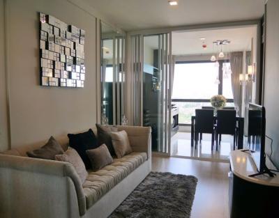 For RentCondoOnnut, Udomsuk : RT103_P RHYTHM SUKHUMVIT 44/1 **Fully furnished, you can drag your bags in and move in. Beautiful view, high floor ** clear and airy view