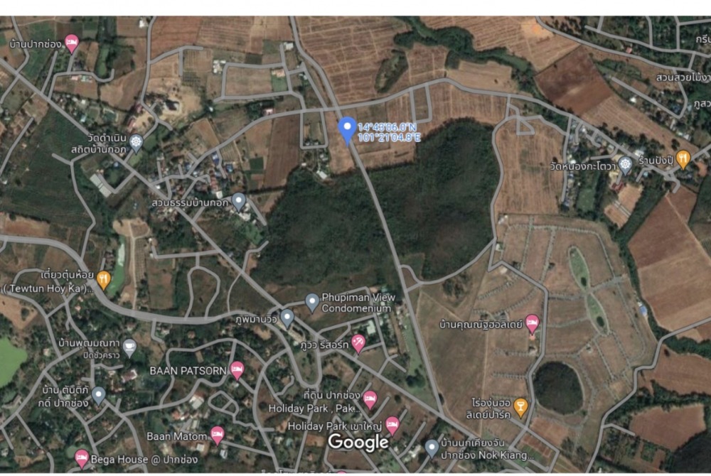 For SaleLandPak Chong KhaoYai : Land for sale in Holiday Park Khao Yai (Holiday Park Khao Yai), total area 6 rai 36 square wah, in front of the east. Suitable as a vacation home The weather is cool all year round. Surrounded by greenery of trees and mountain ranges.