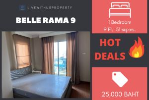 For RentCondoRama9, Petchburi, RCA : Quick rent!! Very good price, very beautiful room, Belle Rama 9