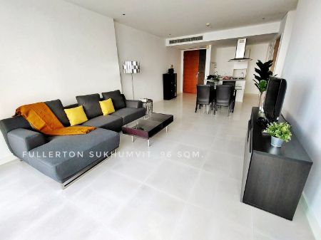 For RentCondoSukhumvit, Asoke, Thonglor : 2 Bedrooms for RENT - unit size 96 sqm. at Fullerton Sukhumvit for 85,000 monthly