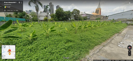 For SaleLandOnnut, Udomsuk : Land for sale 363 sq wa, Sukhumvit 101-1. Soi Wachiratham Sathit Convenient transportation near BTS Udom Suk, Punnawithi