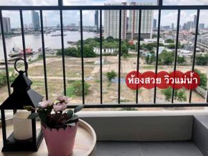 For RentCondoRama3 (Riverside),Satupadit : ✨ Beautiful view, next to the river 💦 For rent U Delight Residence RiverFront Rama 3