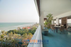 For SaleCondoHuahin, Prachuap Khiri Khan, Pran Buri : Beachfront Condo with Large Balcony Overlooking to the Sea.