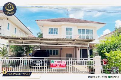 For SaleHousePathum Thani,Rangsit, Thammasat : Selling cheap, big house “Metharom Rangsit Klong 4“.