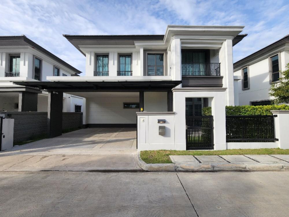 For SaleHousePathum Thani,Rangsit, Thammasat : House for sale Setthasiri Bangkok - Pathum Thani Next to Laura Ville golf course, shady, greenery (Type Glory, the last one sees the golf course + ready to decorate)🔥