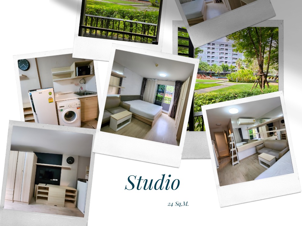 For RentCondoOnnut, Udomsuk : Studio (24-26 Sq.m.) | Elio Del Ray, resort style condo near BTS Udomsuk and BTS Punnawithi.