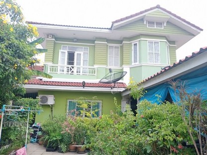 For SaleHouseSriracha Laem Chabang Ban Bueng :  2 storey detached house, 91.5 sq wa, full usable area, near J Park, next to Assam-Rai Kluai Road, Baan Rim