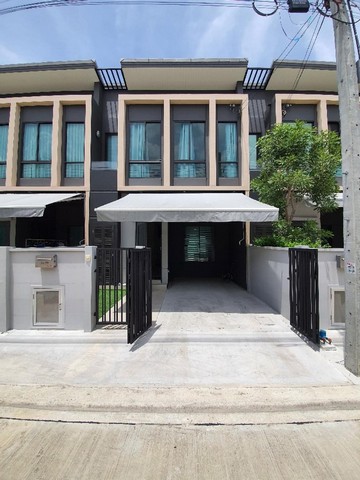 For RentTownhouseSamut Prakan,Samrong : Code C5136 Townhome for rent. Pleno Village, Sukhumvit, Bangna Km. 7, the same alley as Ratchawinit Bangkaew School