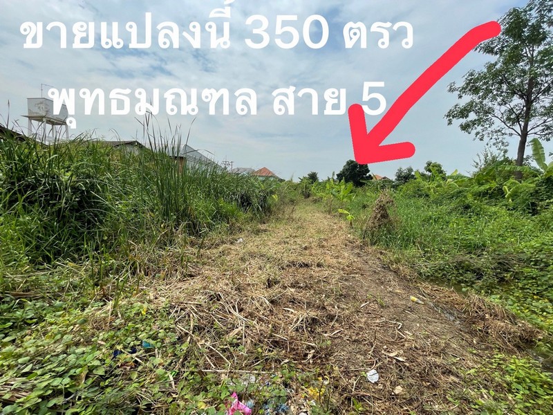For SaleLandMahachai Samut Sakhon : Land for sale, size 350 sq m, width 33 meters, depth 50 meters, Phang Muang, Soi Winna, Phutthamonthon Road, Sai 5, on the side of Petchkasem Road.