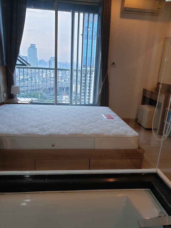 For RentCondoOnnut, Udomsuk : (S)RT107_P RHYTHM SUKHUMVIT 50 **Beautiful room, fully furnished, ready to move in** Beautiful view, high floor, no building block.