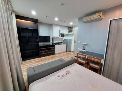 For RentCondoRatchadapisek, Huaikwang, Suttisan : Condo for rent, Ideo Ratchada-Huay Kwang, studio room, 1 bathroom, size 25 sqm., 8th floor
