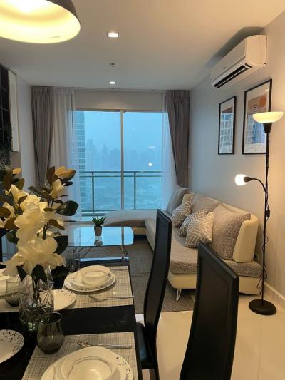 For RentCondoOnnut, Udomsuk : TBS001_P THE BLOOM SUKHUMVIT **Very beautiful room, beautiful view, high floor** Ready to move in, just drag your luggage in.