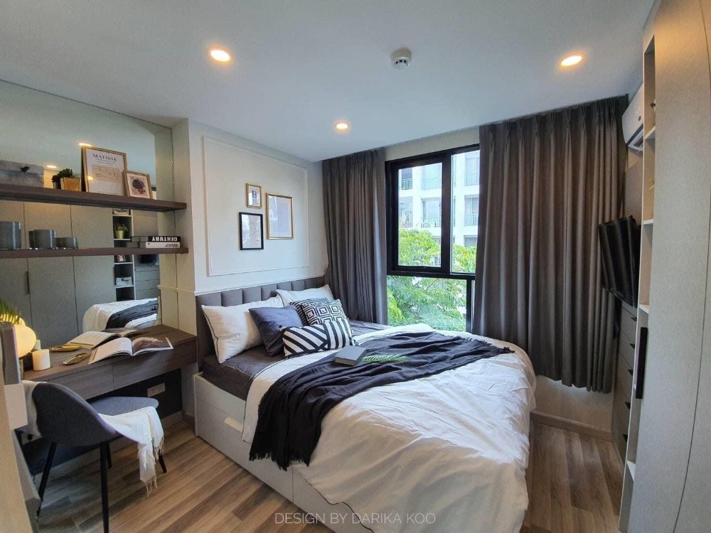 For RentCondoRatchadapisek, Huaikwang, Suttisan : Condo for rent, The Cube Premium Ratchada 32, fully furnished room ✨️
