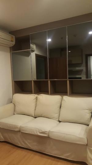 For RentCondoOnnut, Udomsuk : For rent, The Base Sukhumvit 77, size 30 sqm, 12th floor, Building A, 1 bedroom, 1 living room, 1 bathroom (separate kitchen), long pool view, ready to move in. Can make an appointment to see the real room 🚝bts On Nut