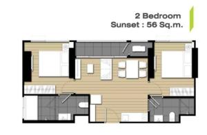 ขายคอนโดบางนา แบริ่ง ลาซาล : ‼️2 Bed ชั้นสูง วิวSunset‼️ ทุบราคาโหด ใกล้หมดแล้ว ทักเลยพร้อมเข้าอยู่🔥🔥