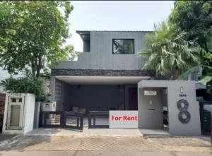 For RentHouseYothinpattana,CDC : For Rent: 2 storey detached house for rent, Noble Tara Town in Town Sriwara Zone B, large house, 77 square meters, furnished with 4 air conditioners, unfurnished. Suitable for office and company registration