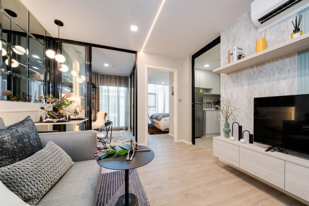 For SaleCondoRatchadapisek, Huaikwang, Suttisan : Free down payment, free transfer, fully furnished, installment 6,225 can move in Make an appointment to see the project call 0946503223 by sale project