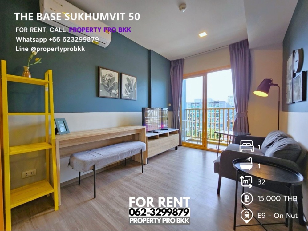 For RentCondoOnnut, Udomsuk : 🌟🌟 For Rent The Base Sukhumvit 50: 1 bedroom near BTS On Nut