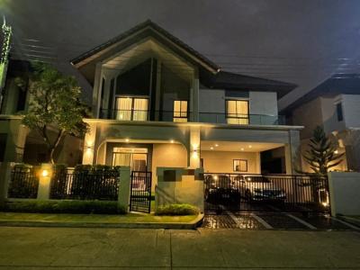 For RentHouseBangna, Bearing, Lasalle : Single house near Mega Bangna Mall, very beautiful, fully furnished, ready to move in, available for rent ✨