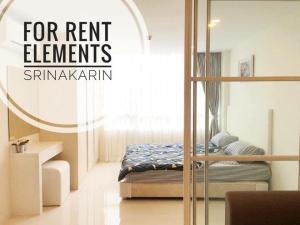 For RentCondoPattanakan, Srinakarin : ⚡ For rent Elements Srinakarin, size 37 sq.m. with furniture and electrical appliances ⚡