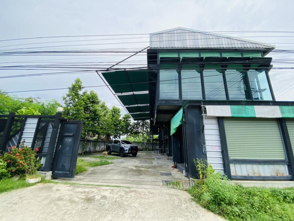 For RentWarehouseNakhon Pathom, Phutthamonthon, Salaya : 📌2 storey warehouse office with large area, Ngew Rai Subdistrict, near school, office has 4 bedrooms, 5 bathrooms, area 100 square meters, width 16 meters, depth 25 meters