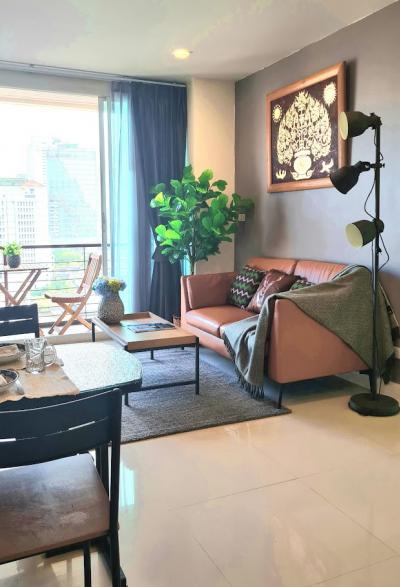 For RentCondoSiam Paragon ,Chulalongkorn,Samyan : +++Urgent rent Wish@Samyan+++ 2 bedrooms, size 59.39 sq.m., fully furnished, ready to move in.