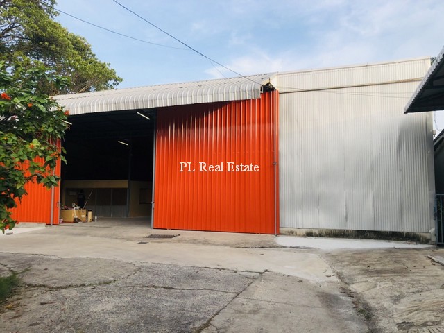For RentWarehouseLadprao101, Happy Land, The Mall Bang Kapi : Warehouse for rent, Ladprao 91 area, size 370 sq m, main road, easy in and out with office, size 30 sq m and bathroom