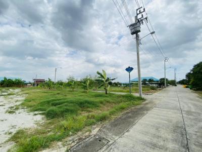 For SaleLandSamut Prakan,Samrong : 🎉🎉 Land for sale, 4 rai, ten thousand square wah, Nong Prue Subdistrict, Bang Phli District, Samut Prakan Province. Beautiful with a concrete road, peaceful and shady, no airplane noise.