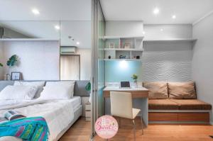 For RentCondoBangna, Bearing, Lasalle : 💘Owner Post💘 For rent, Lumpini, Mega City, Bangna 🌟 Beautiful room, bree-in, pool view 💘 there is a video clip of the room. You can message the line to watch the clip.