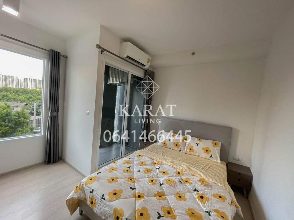 For RentCondoRatchadapisek, Huaikwang, Suttisan : Chapter One Eco for rent 2 beds New room 20,000 THB fully furnished 48 sqm conner room  fl.2 City View K.Bee 064146-6445 (R5678)