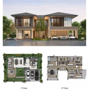 ขายบ้านพัฒนาการ ศรีนครินทร์ : บุราสิริกรุงเทพกรีฑา Burasiri Krungthep Kreetha - 2 Single Houses Carunda + Kempas / Owner Is Selling Together