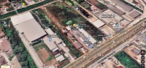 For RentLandKasetsart, Ratchayothin : For rent, 5 rai of land on the main road with warehouses, Wang Noi and office on Phaholyothin Road, inbound to Bangkok, next to PTT gas station