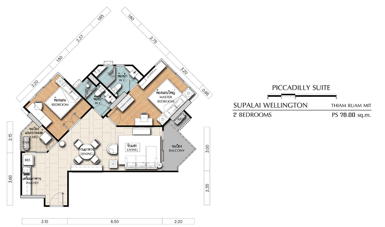 For SaleCondoRama9, Petchburi, RCA : 4221😍 SELL 2 bedrooms for sale🚄near MRT Cultural Center 🏢Supalai Wellington 1 Supalai Wellington 1 area:88.00 sq m.💲Sell:7,000,000฿📞O99-5919653,065-9423251✅LineID:@sureresidence