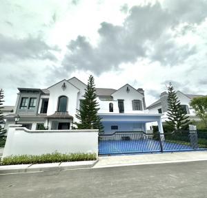 For RentHousePattanakan, Srinakarin : 🔥🔥Risa03220 Single house for rent, Nantawan, Rama 9, Krungthep Kreetha, new cut, 500 sq m, 178 sq m, 5 bedrooms, 6 bedrooms, 8 parking spaces, behind the north corner, only 900,000 baht 🔥🔥