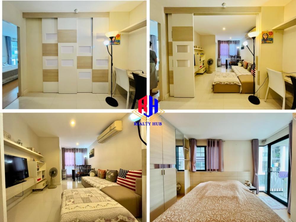 For SaleCondoRatchadapisek, Huaikwang, Suttisan : Condo for sale, corner room, Metro Sky Ratchada, new room, beautiful decoration Can make 2 sleeps rarely stay