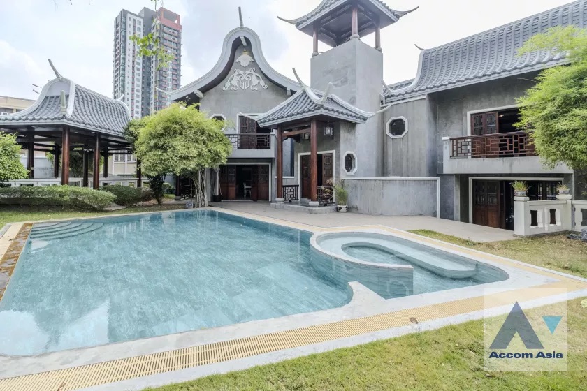 ให้เช่าบ้านสาทร นราธิวาส : Newly renovated, Fully Furnished, Garden, Private Swimming Pool | House for Rent in Sathorn, Bangkok near BRT Technic Krungthep (910295)