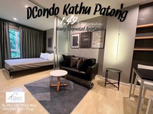 For SaleCondoPhuket,Patong,Rawai Beach : dCondo Kathu Patong Real room photos Renovate the whole room