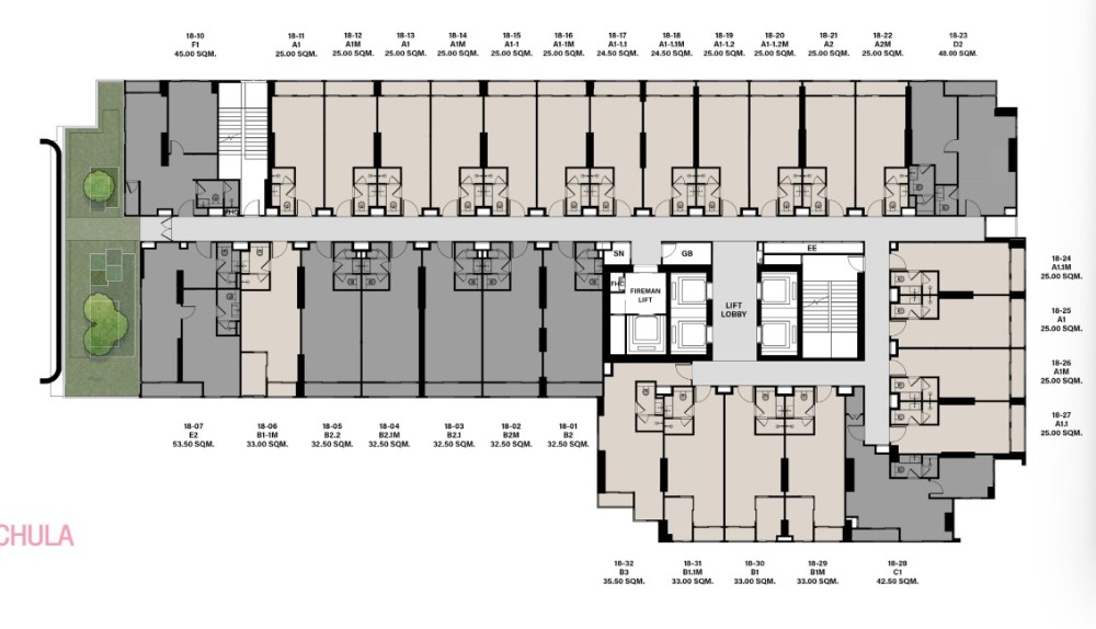 For SaleCondoSilom, Saladaeng, Bangrak : Sell down payment!!! Best price 25 sq.m. 6.96 million baht. There are many floors, many positions !!! +++ CULTURE CHULA +++ Tel. G 093-9256422