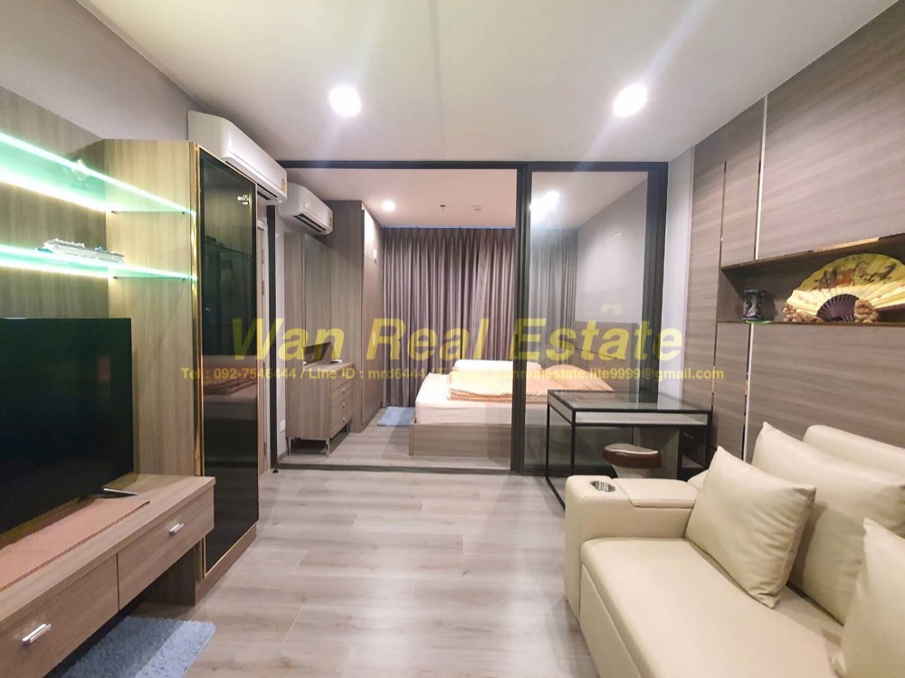 For RentCondoRattanathibet, Sanambinna : Condo for rent politan aqua, 30th floor, size 31 sq.m., river view, beautiful decoration, ready to move in.