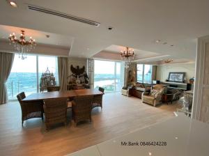 For RentCondoRama3 (Riverside),Satupadit : Flash Deal⚡ Fully furnish + Bathtub High Floor Best view | Size 245 Sq.m Type:3Bedroom 3Bathroom Contact Mr.Bank 084-6424228