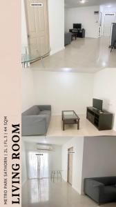 For RentCondoThaphra, Talat Phlu, Wutthakat : 📣Rent with us and get 500 money! Beautiful room, good price, very nice, message me quickly!! Don't miss it!! Condo Metro Park Sathorn MEBK02460