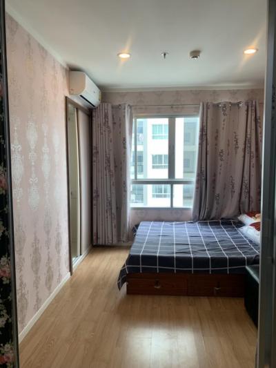 For RentCondoBangna, Bearing, Lasalle : For rent, Lumpini, Mega City, Bangna, Building B, 19th floor, pool view, 27 sq.m., fully furnished and electrical appliances, new microwave, washing machine 6,500 baht, 2 air conditioners
