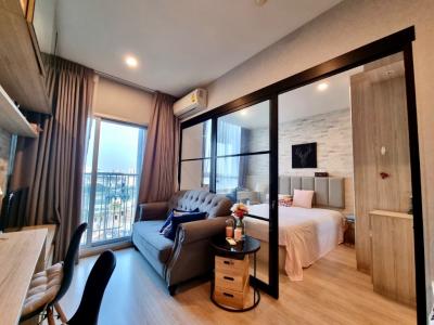 For RentCondoRatchadapisek, Huaikwang, Suttisan : Condo for rent, Noble revolve Ratchada, 1 bedroom, 1 bathroom, size 27 sqm., 12th floor