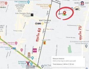 For SaleLandSukhumvit, Asoke, Thonglor : 2 houses with land, Soi Ekamai 22, area 289 sq m., 600 meters from the entrance of the alley.