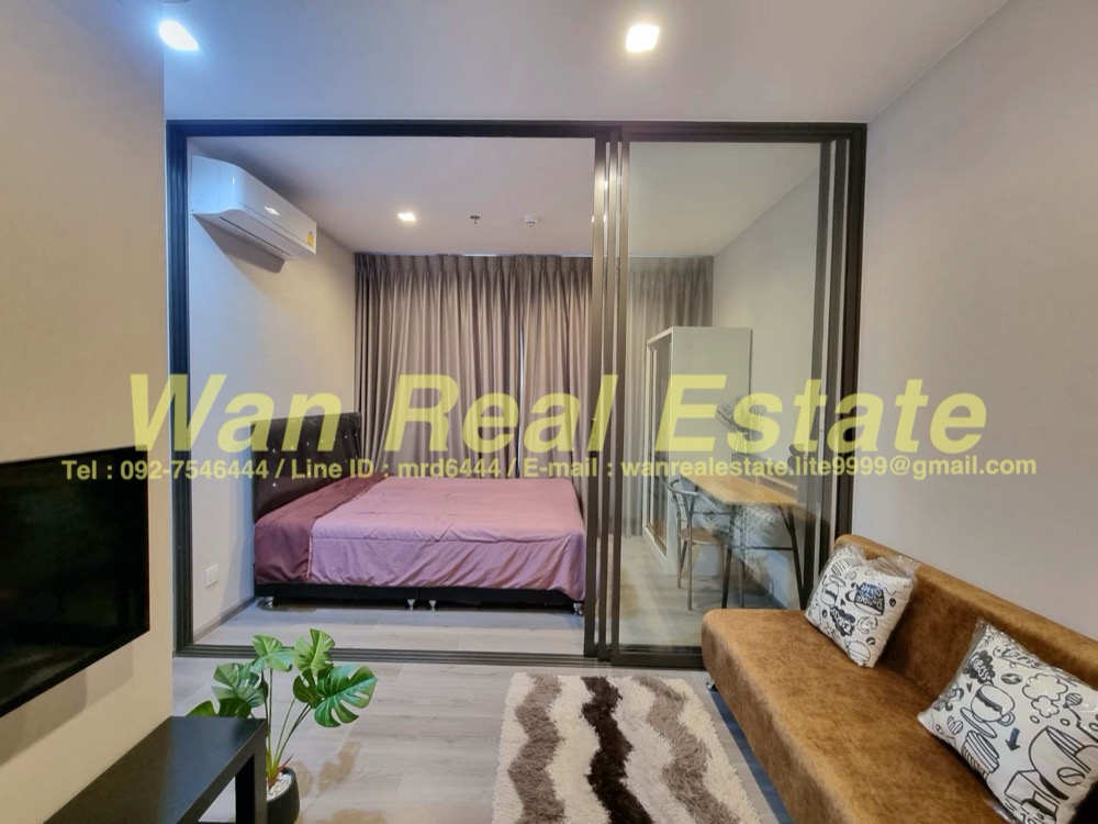 For RentCondoRattanathibet, Sanambinna : Condo for rent politan aqua, 31st floor, size 25 sq.m., fully furnished, ready to move in (with washing machine)