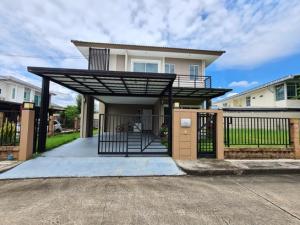 For SaleHouseSamut Prakan,Samrong : Single house for sale, The Plant Village, Thepharak #Lang Rim #Back corner #Lots of land, 4 bedrooms